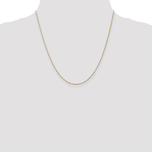 0.8mm, 10k Yellow Gold, Baby Rope Chain Necklace, 20 Inch - Picture 2 of 8